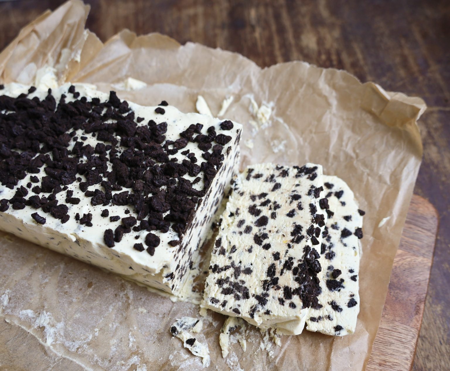 Opskrift på Oreo is på 3 ingredienser