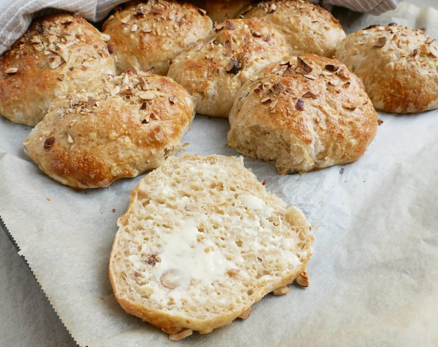 Grove boller med æble