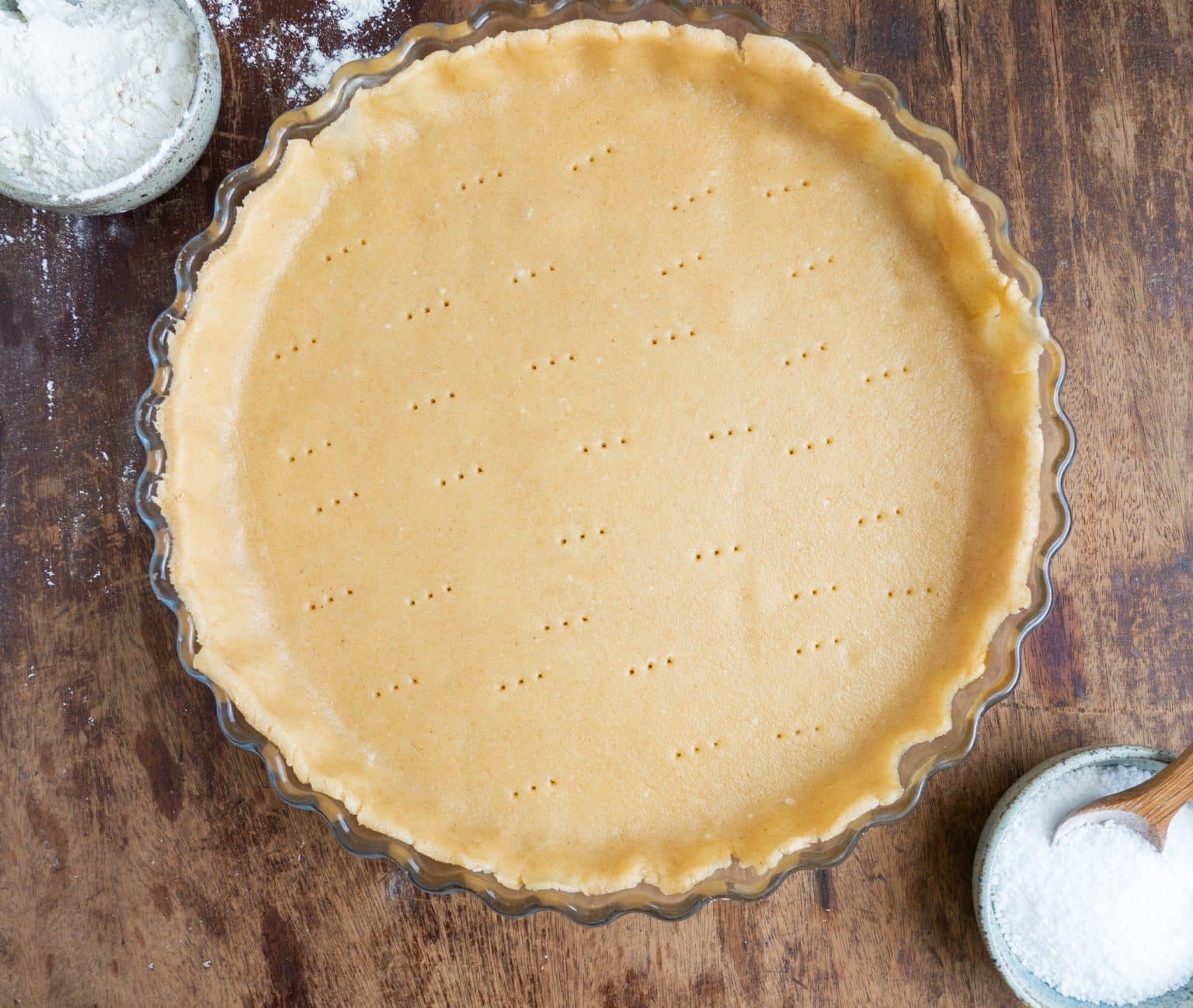 Grov tærtedej – Basis opskrift på fuldkornstærtebund