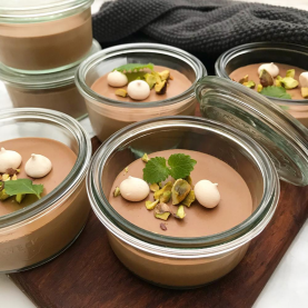 Chokolademousse i portionsglas