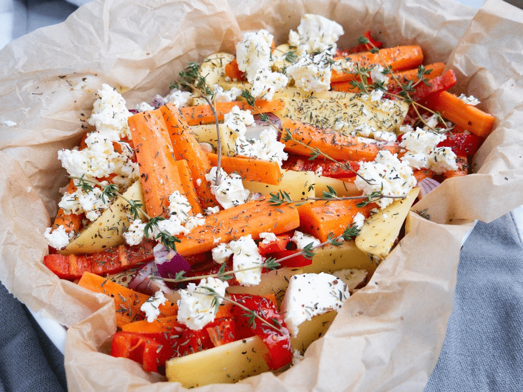 Græske kartofler i fad