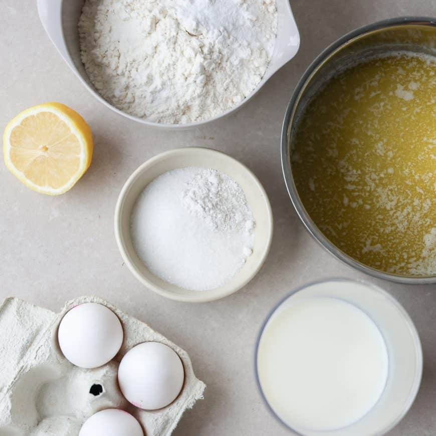 Ingredienser til vafler