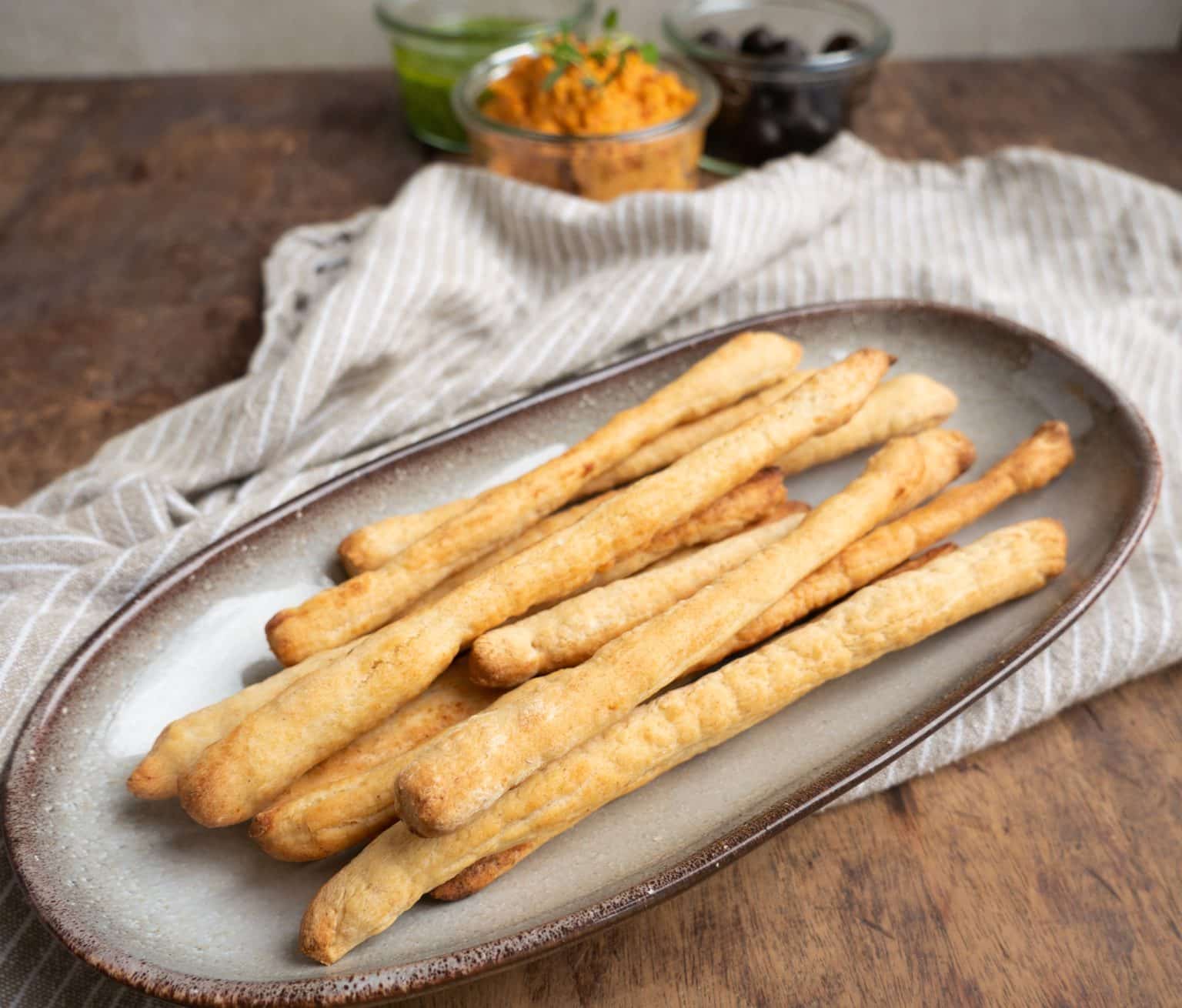 Grissinistænger med hvidløg