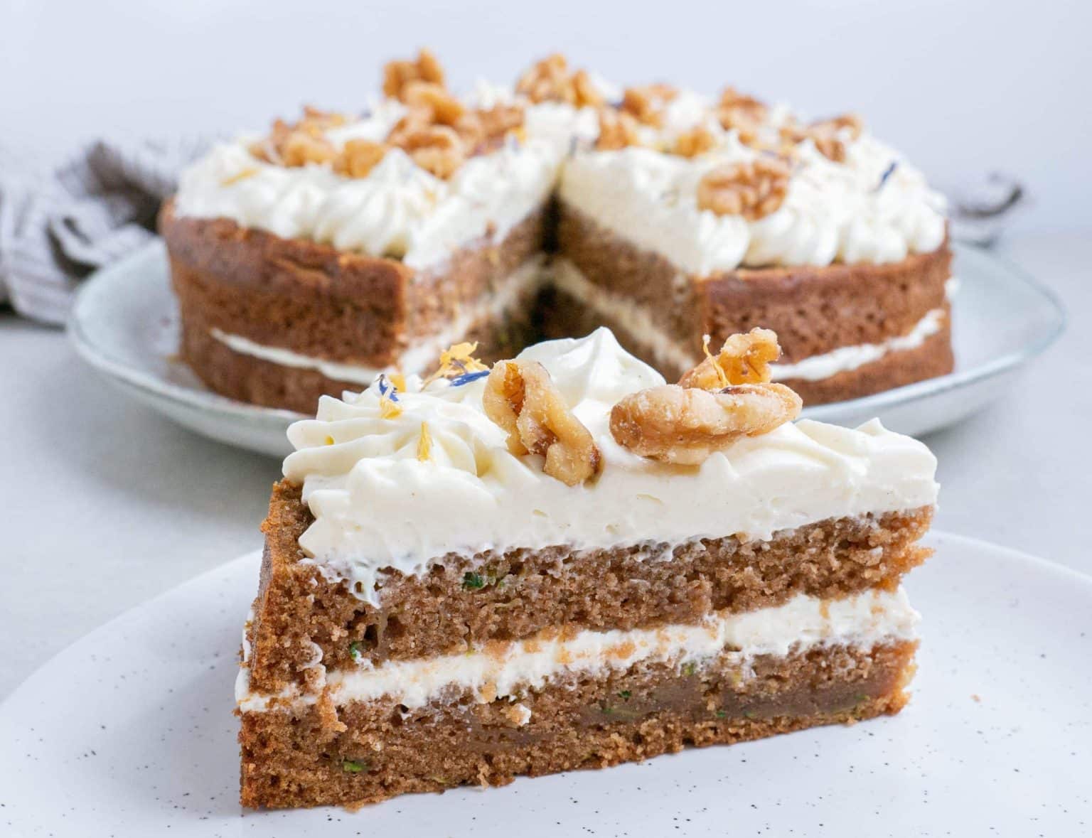 Squashkage med ostecreme