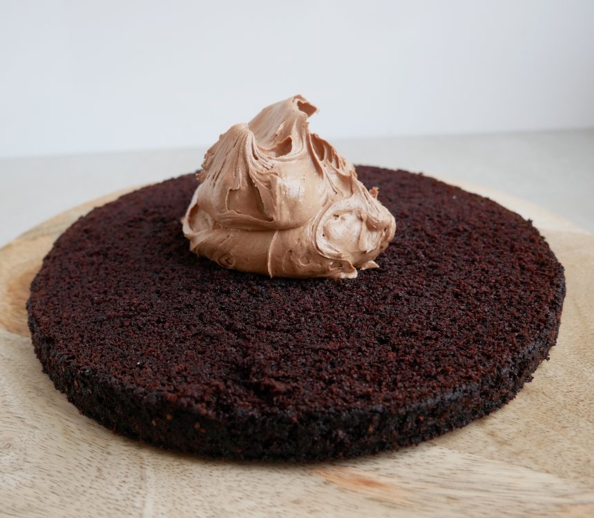 chokoladekage med chokolade