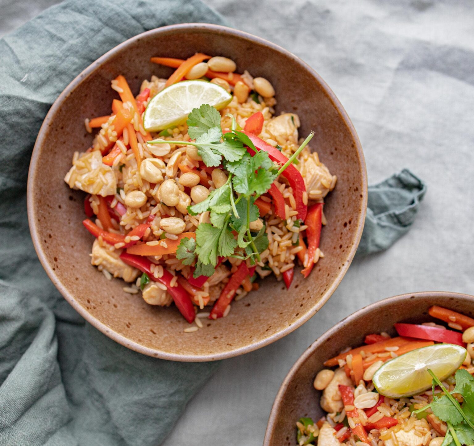 fried rice med kylling