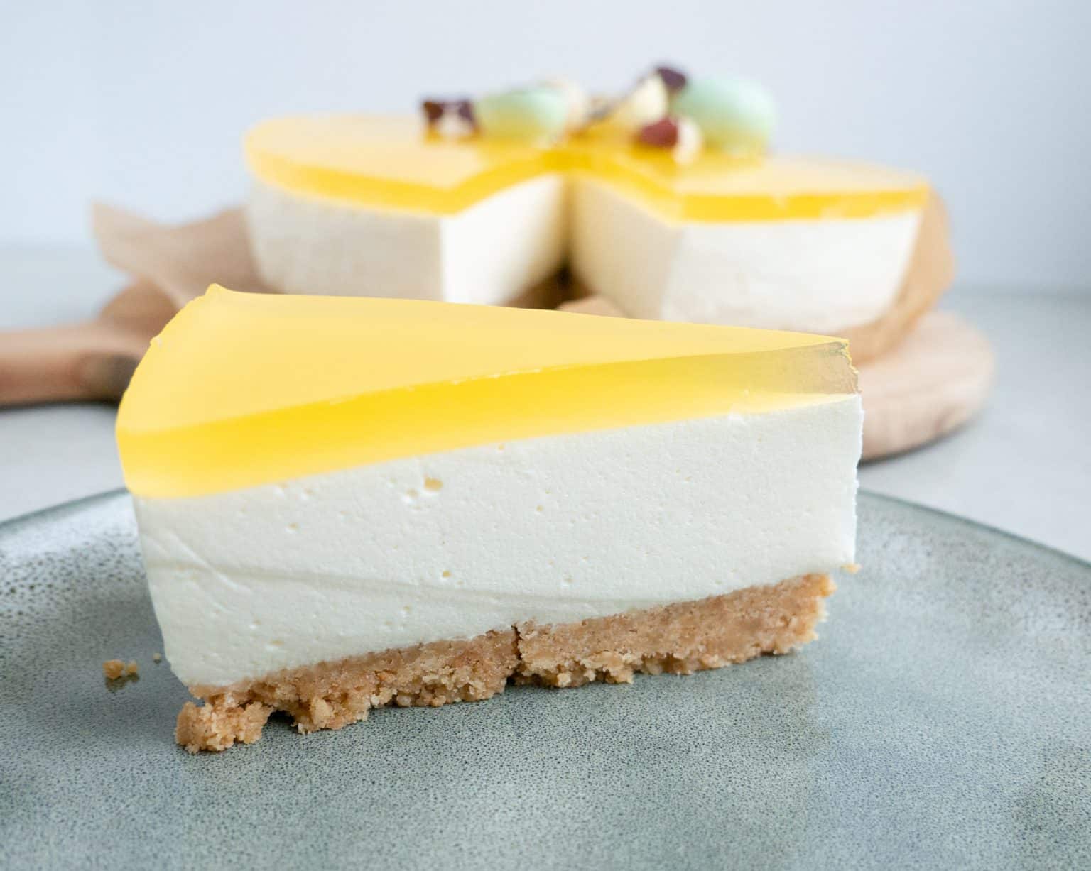 Opskrift på cheesecake med citrongele