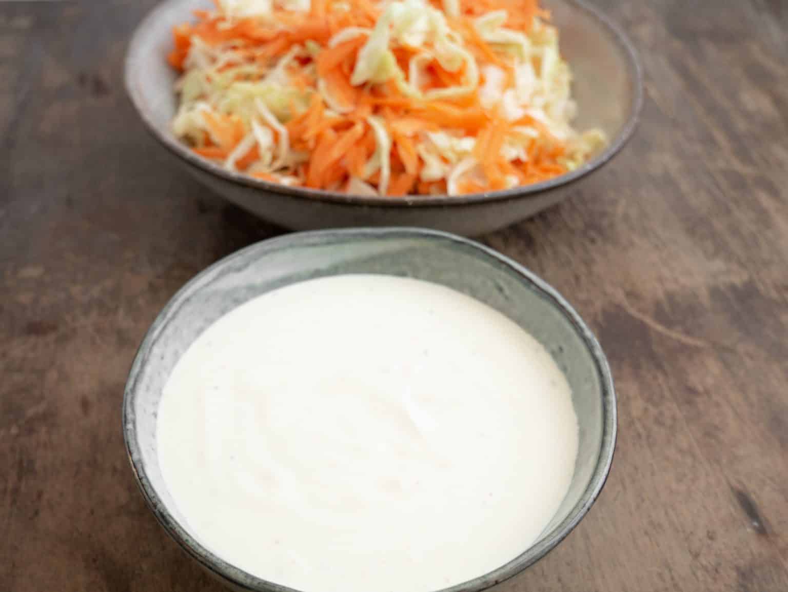 Nem opskrift på dressing til coleslaw