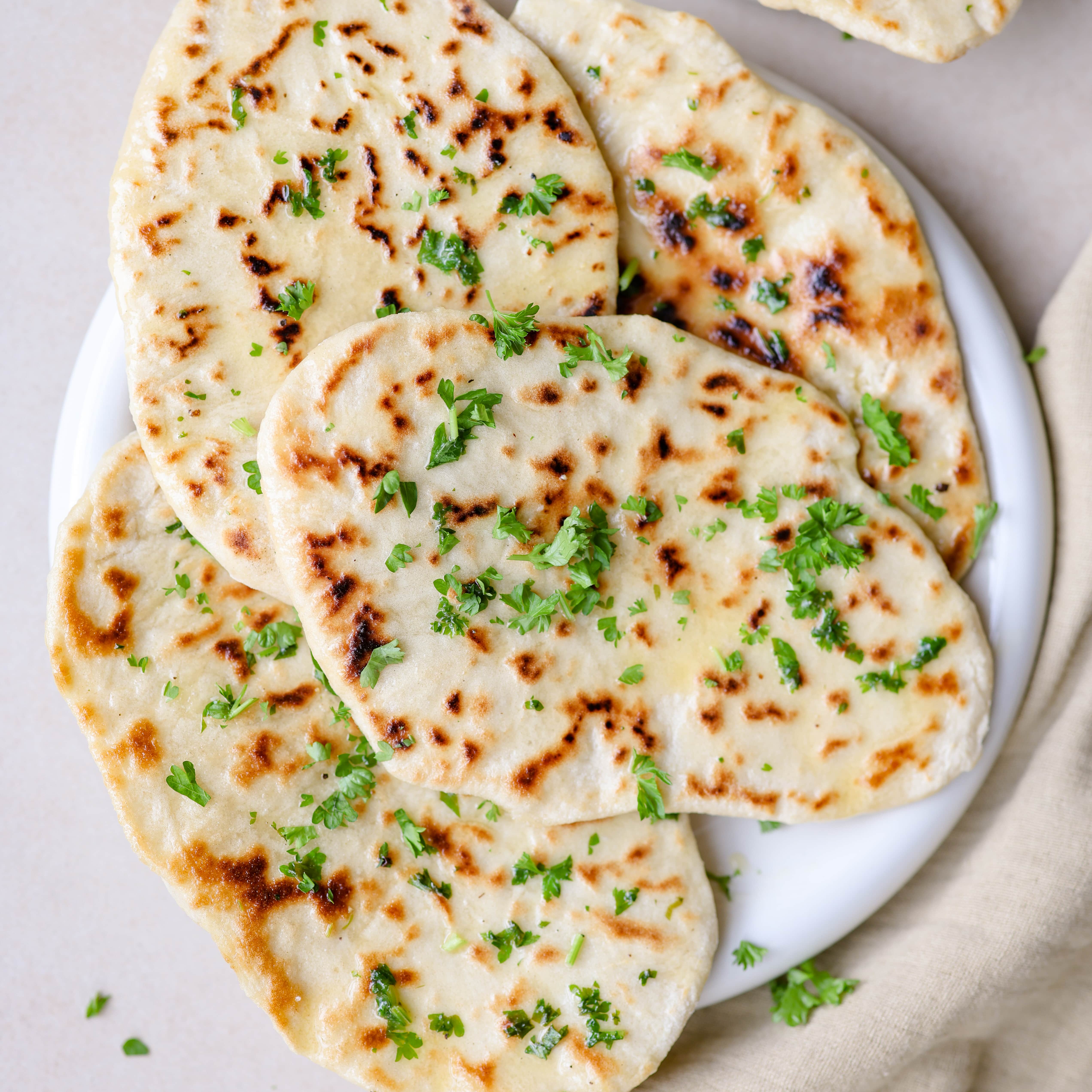 Naanbrød med hvidløg