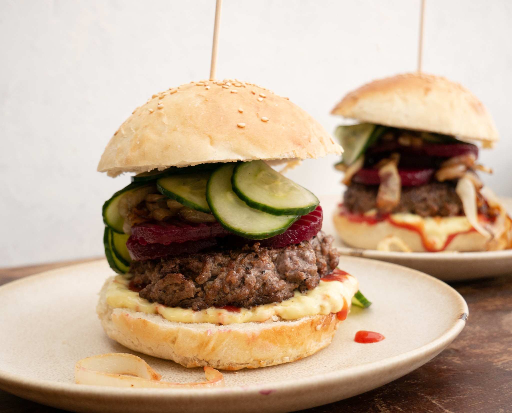 Bøfsandwich med ristede løg - Den Bedste Bøfsandwich - Mummum.dk