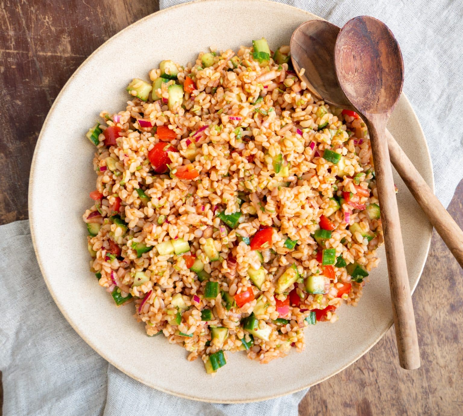 Opskrift på tyrkisk bulgursalat