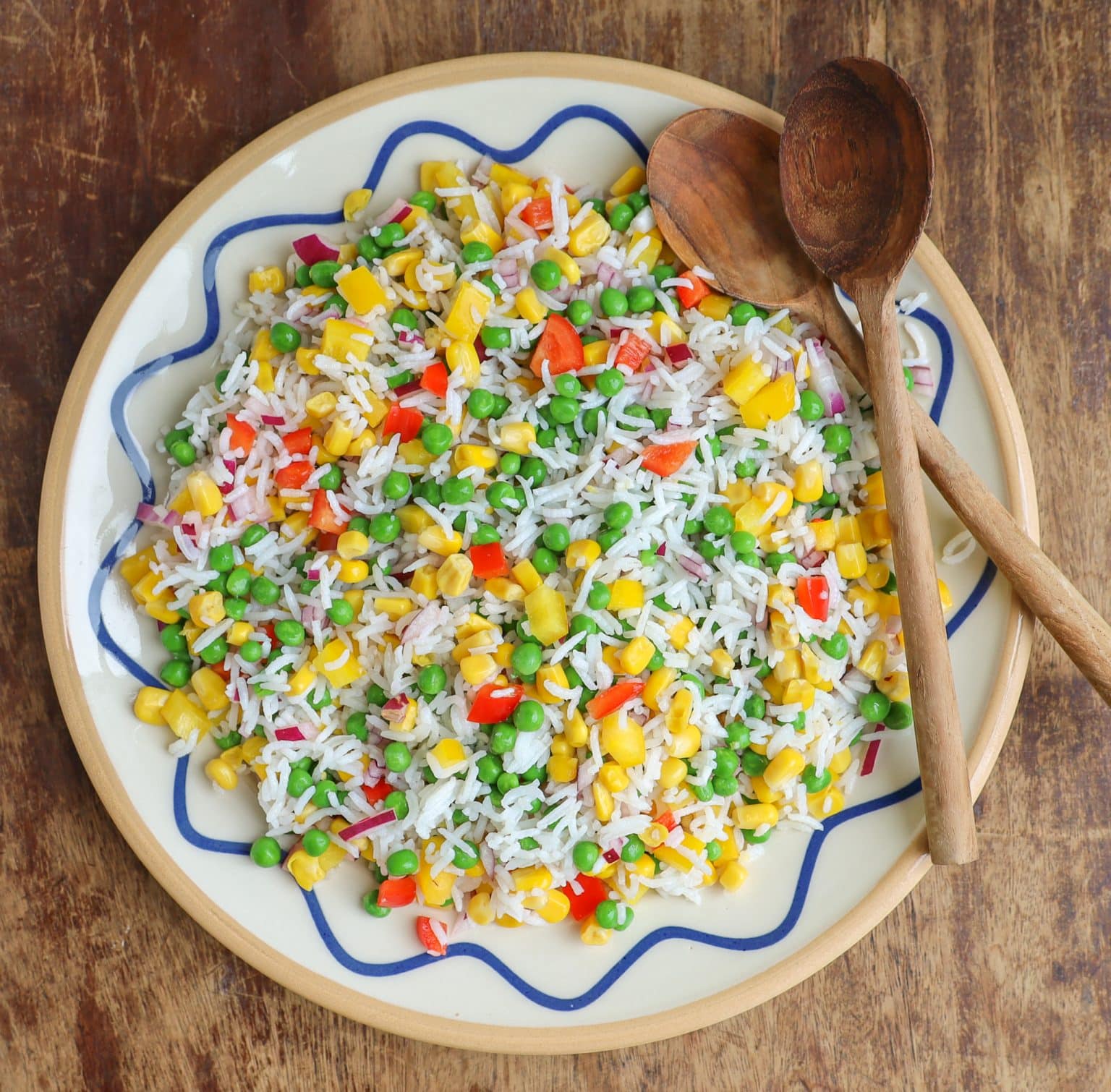 Opskrift på rissalat med ærter