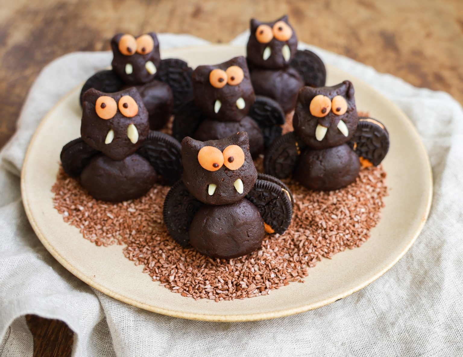 Opskrift på halloween flagermuse 