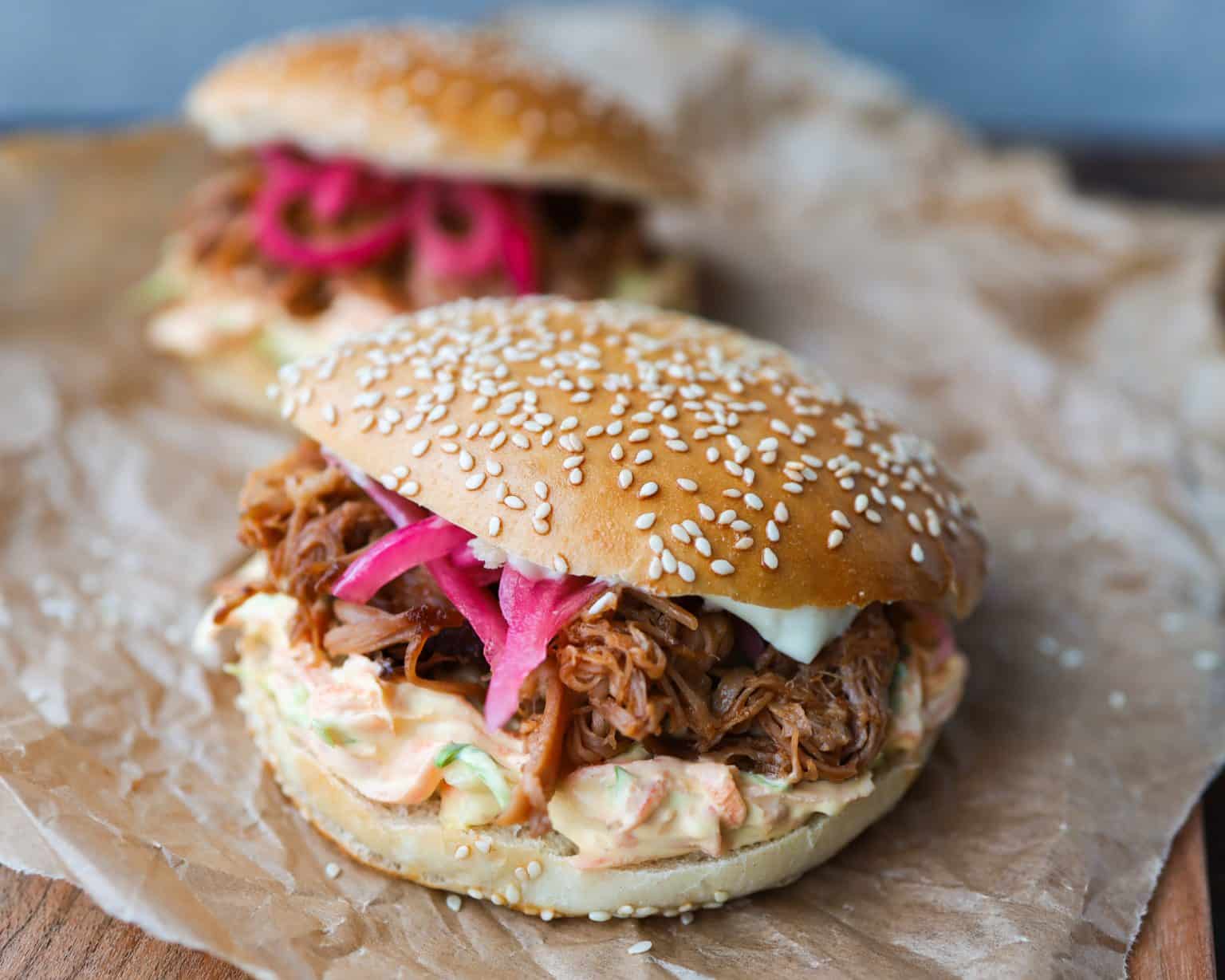 Pulled pork burger