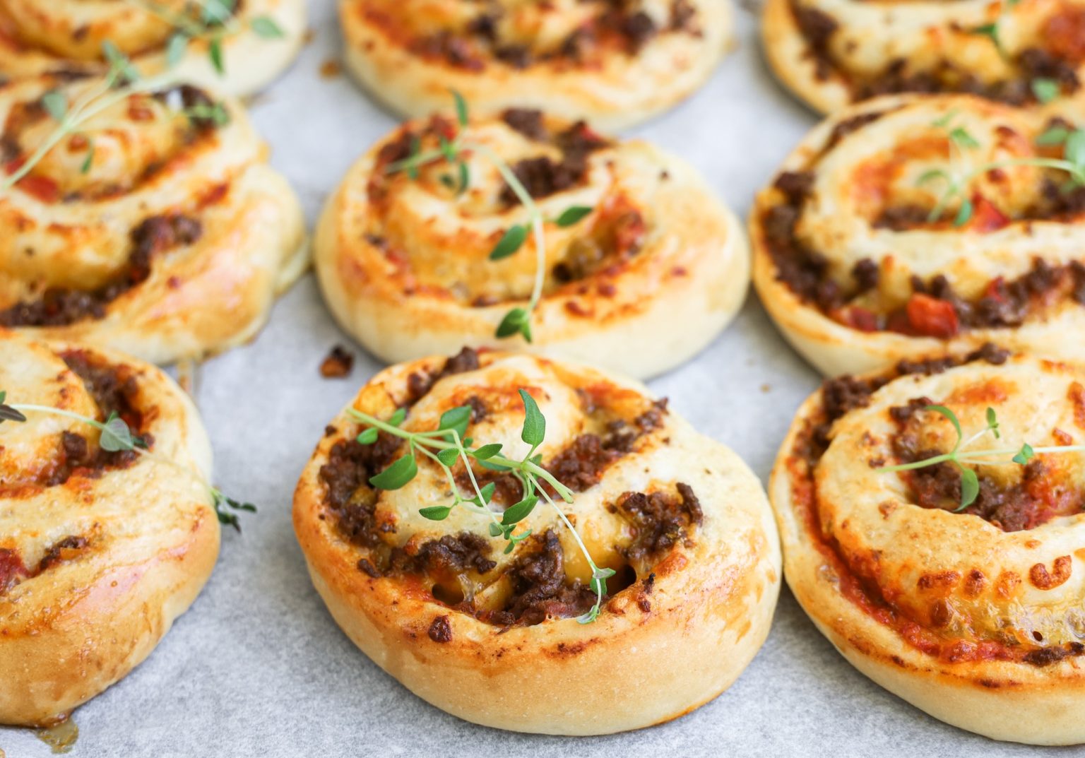 Mexicanske snegle med oksekød 