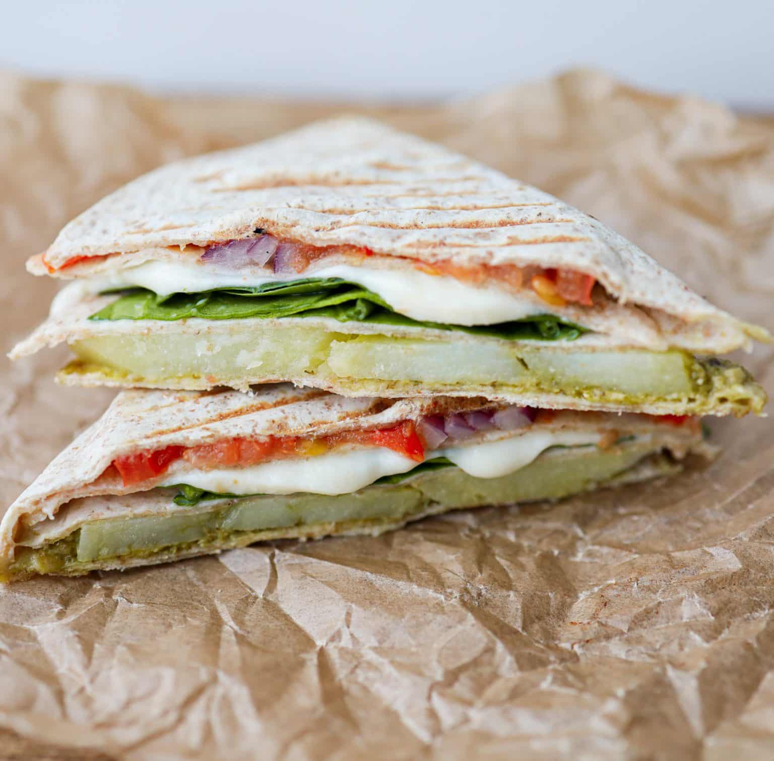 vegetarisk tortilla wrap