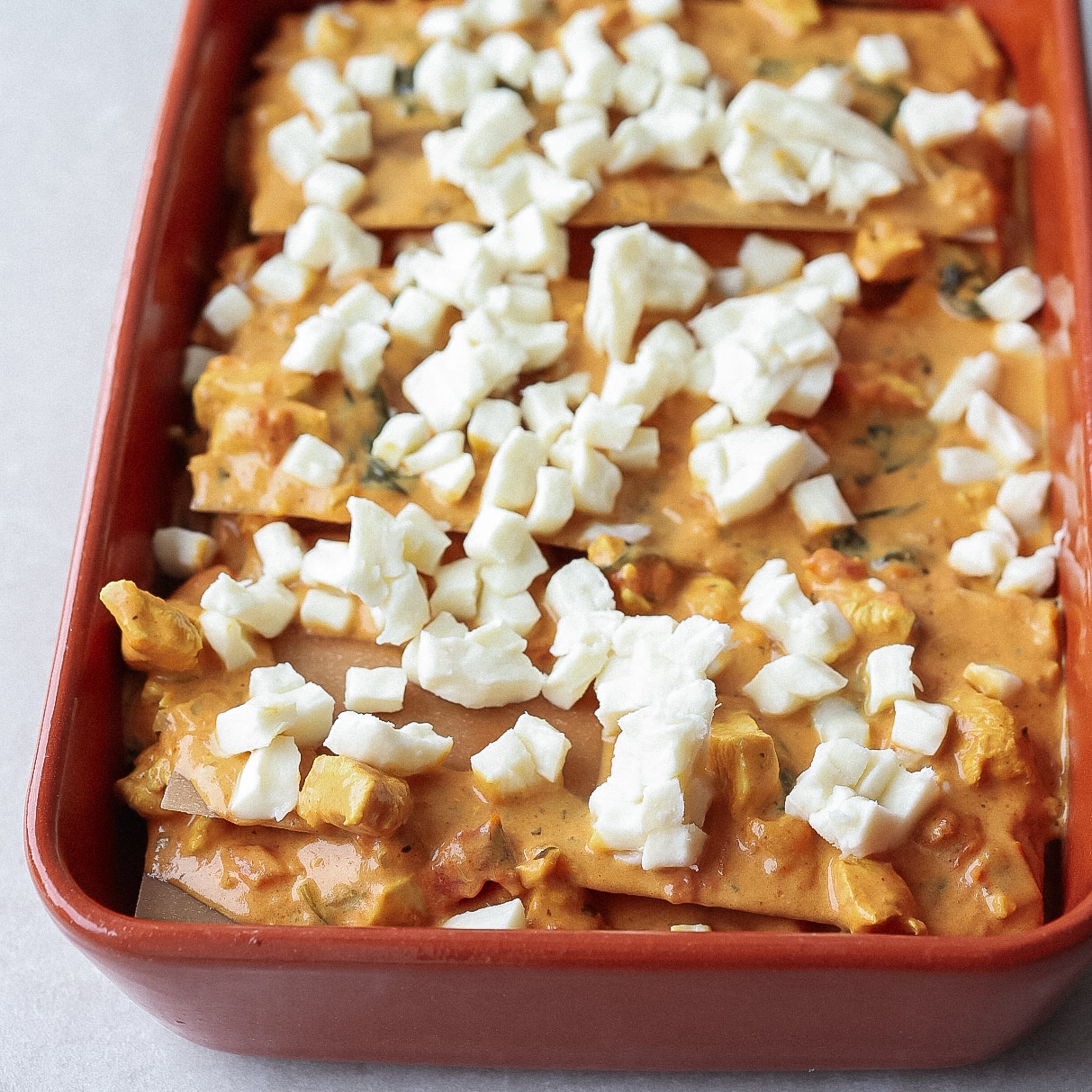 Kyllingelasagne med spinat