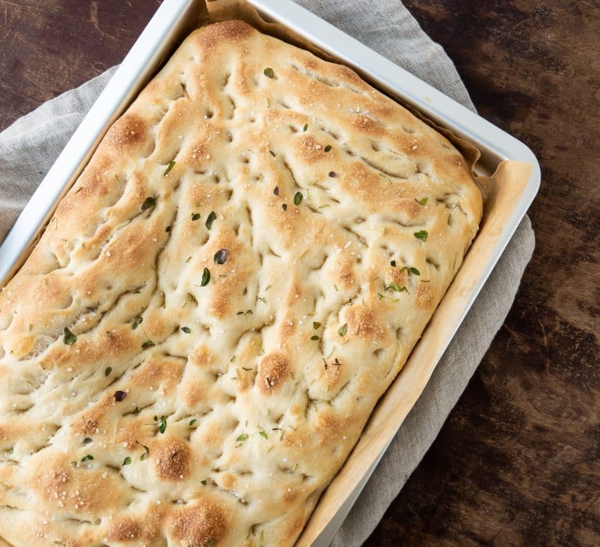 Focaccia med salt