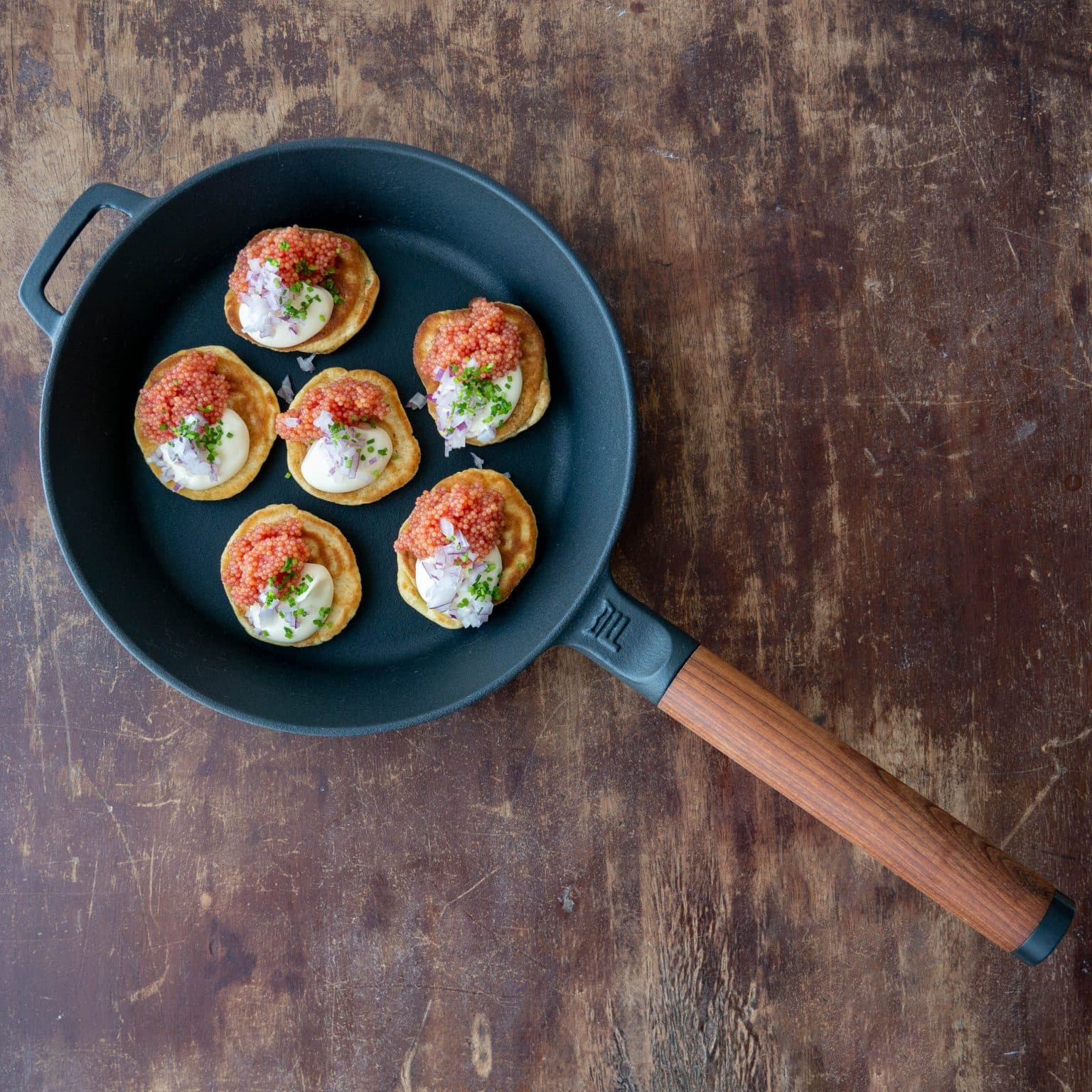 blinis med stenbiderrogn