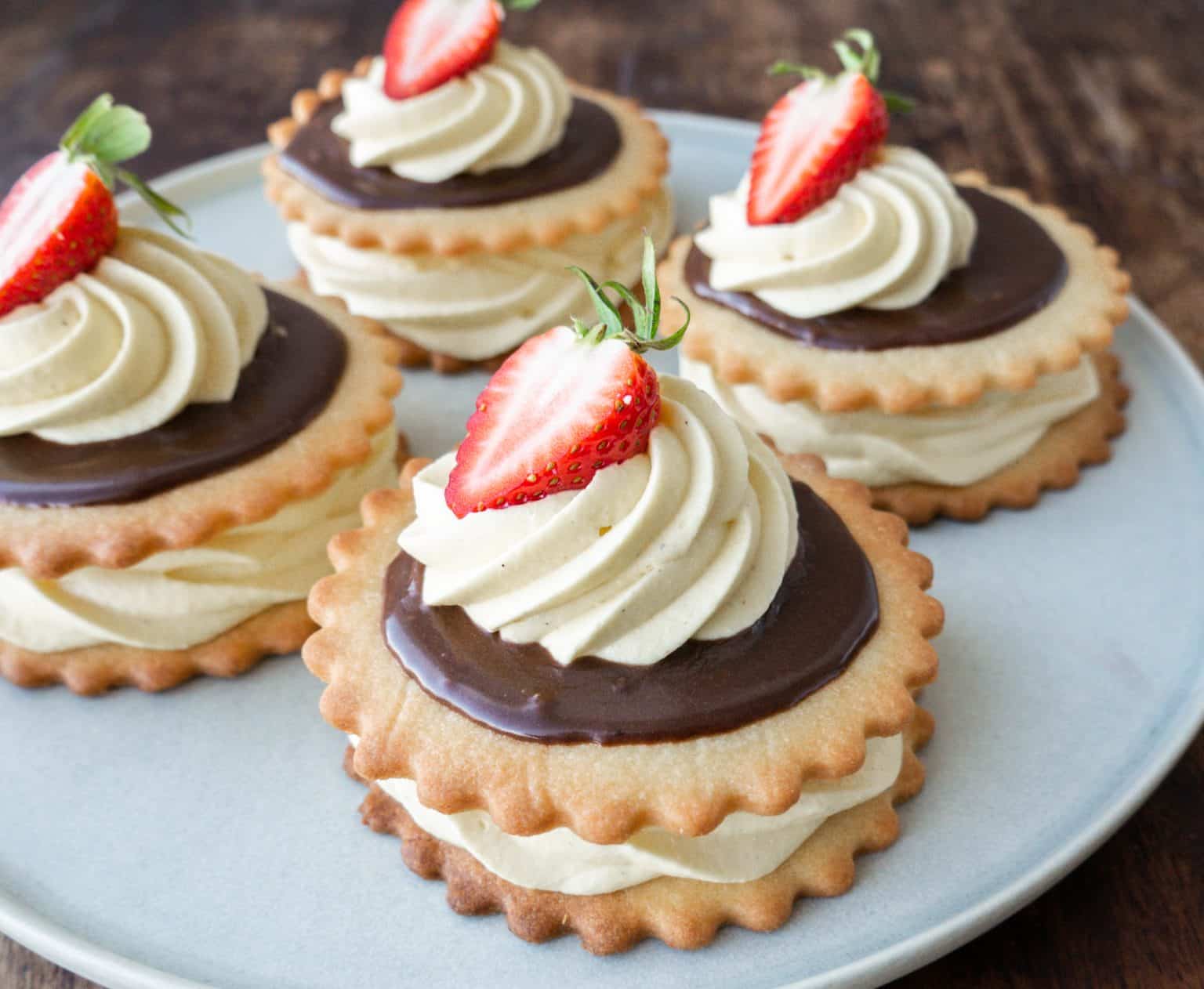 Medaljer med flødecreme