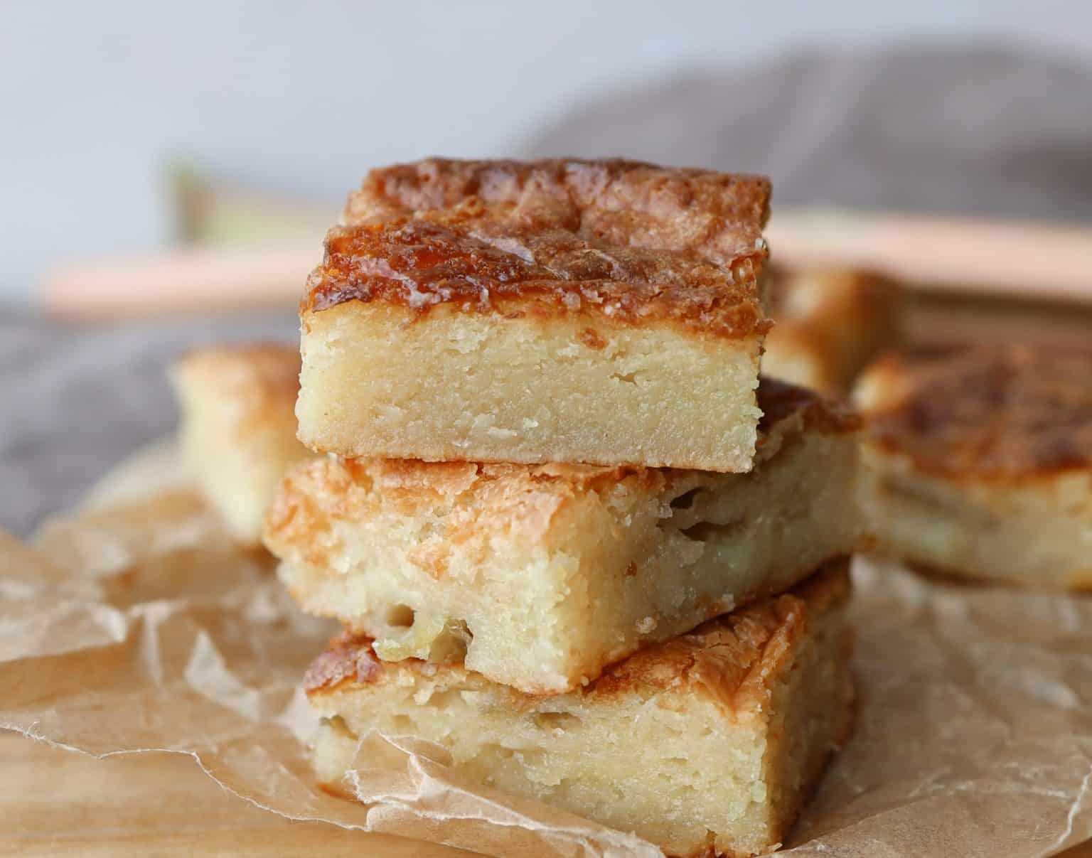 blondie med rabarber