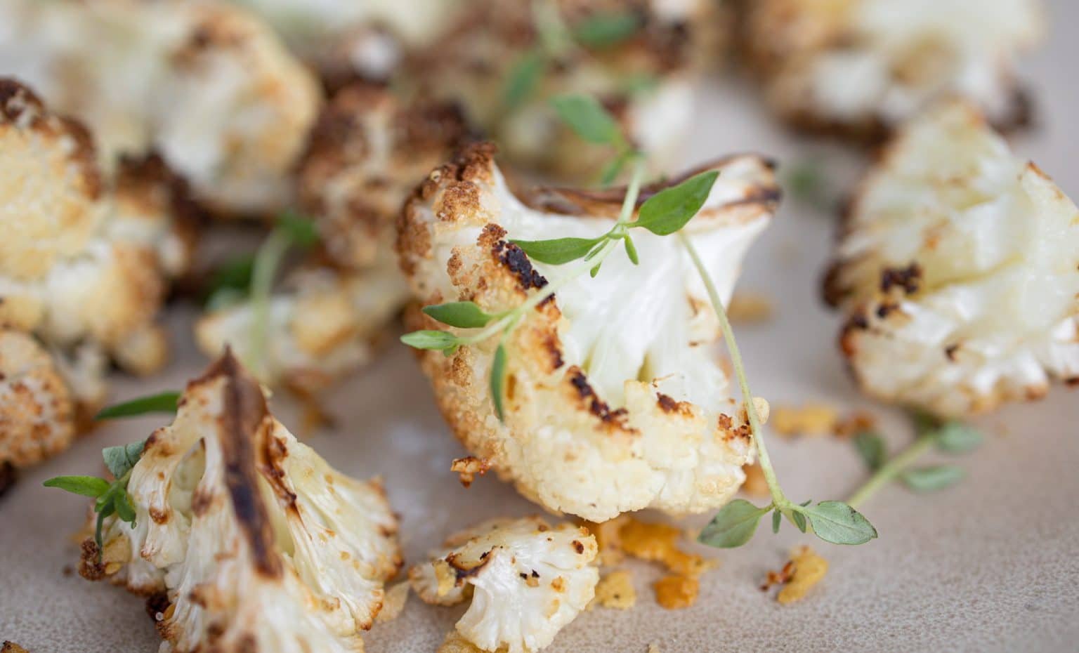 Bagt blomkål med parmesan