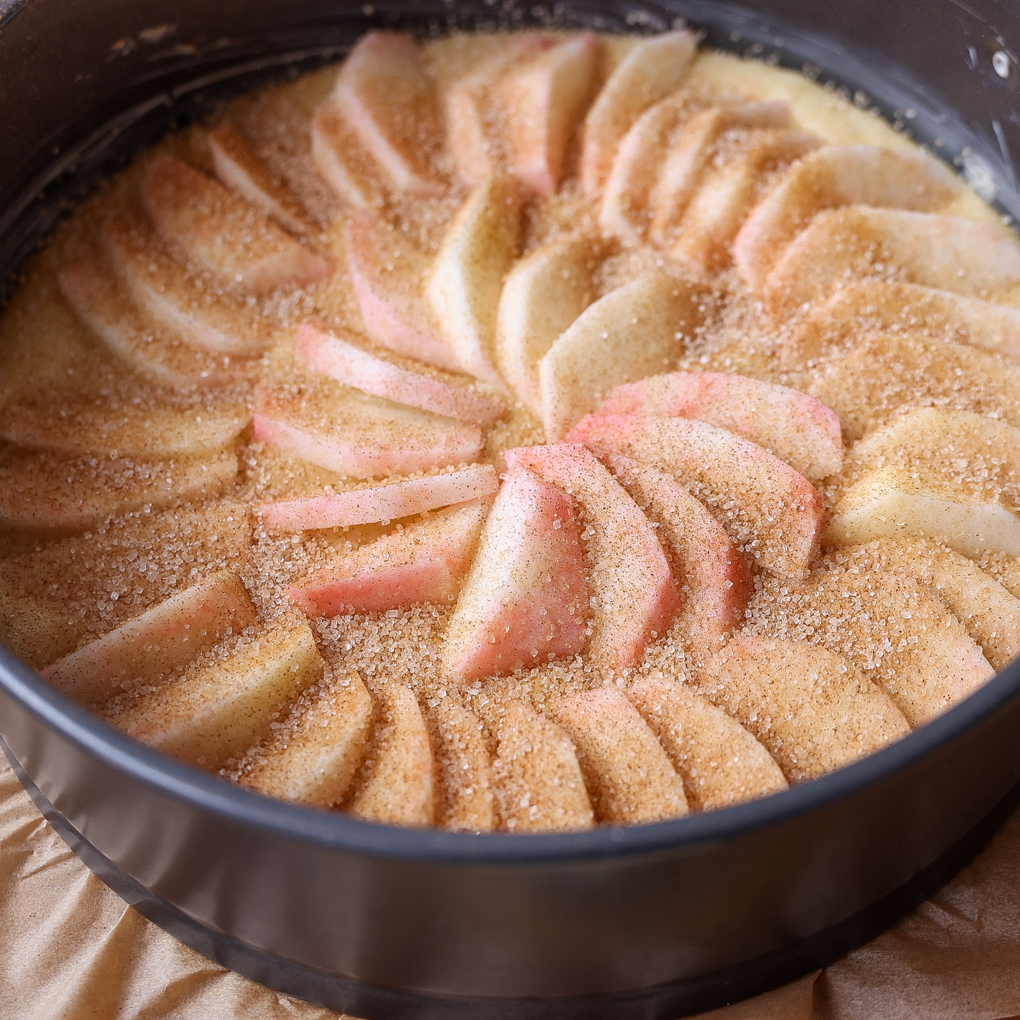 Kanelsukker på æbler