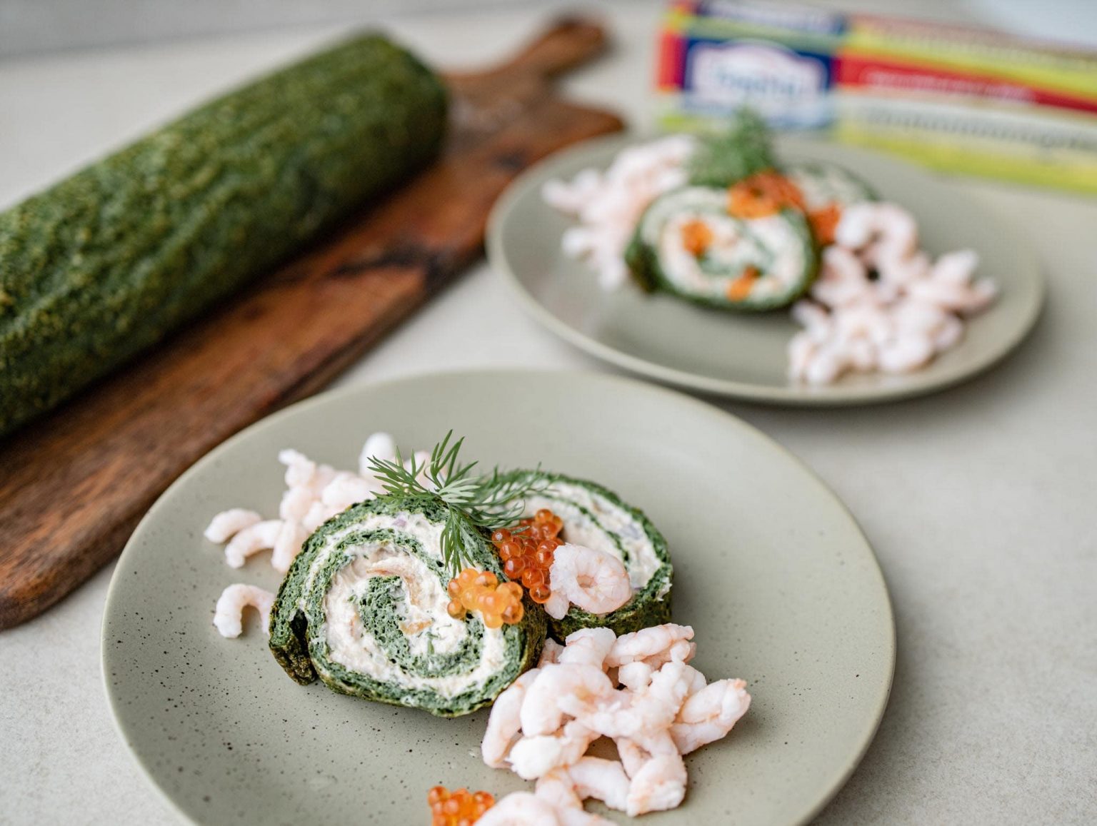 spinatroulade med laks