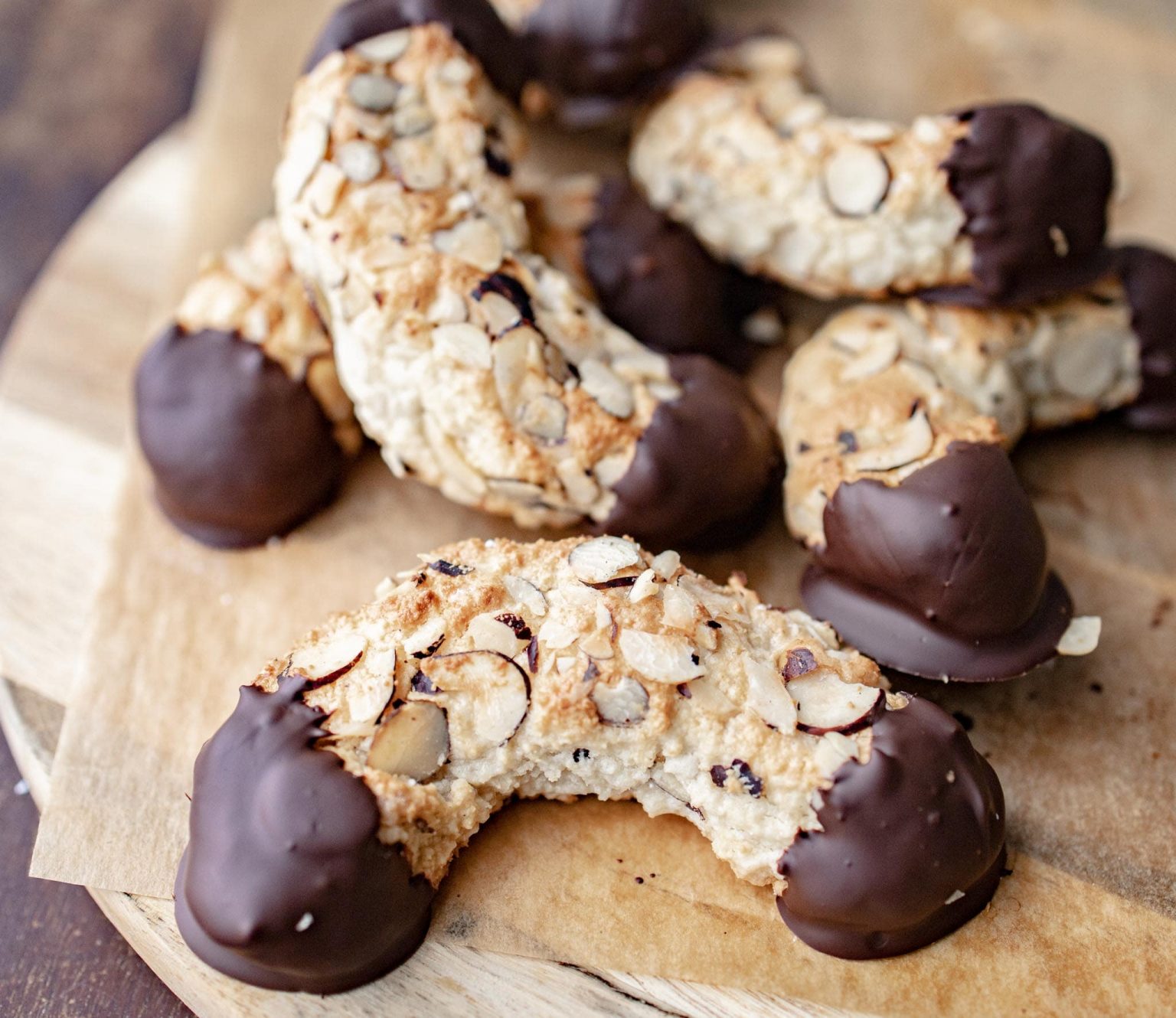 Nøddehorn med marcipan