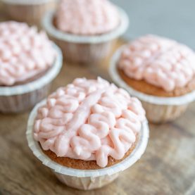 Hjerne cupcakes