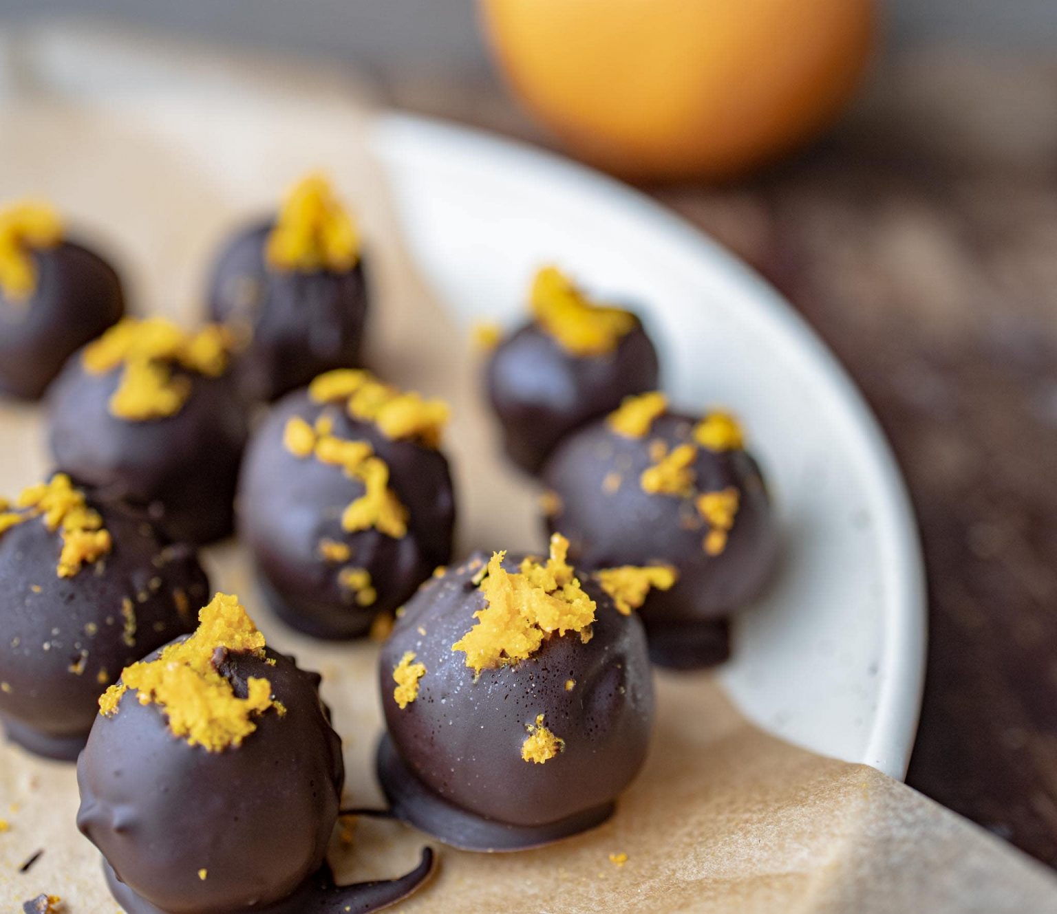 Marcipankonfekt med appelsin