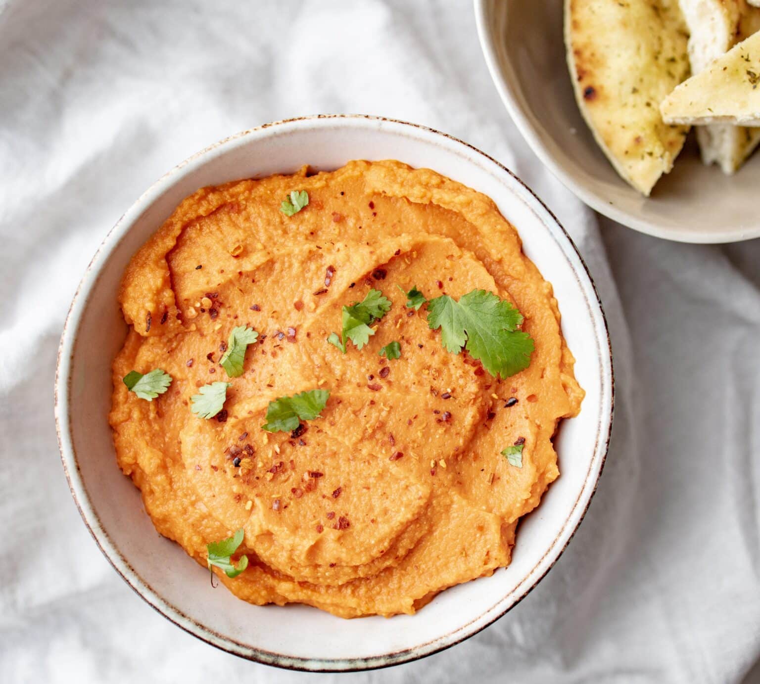 Hummus med bagt peberfrugt