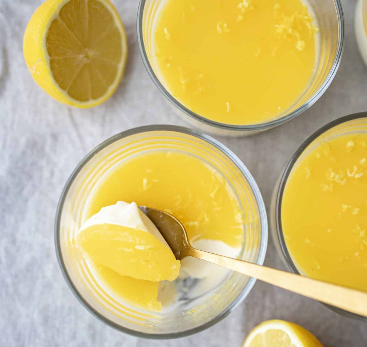 Panna cotta med citron