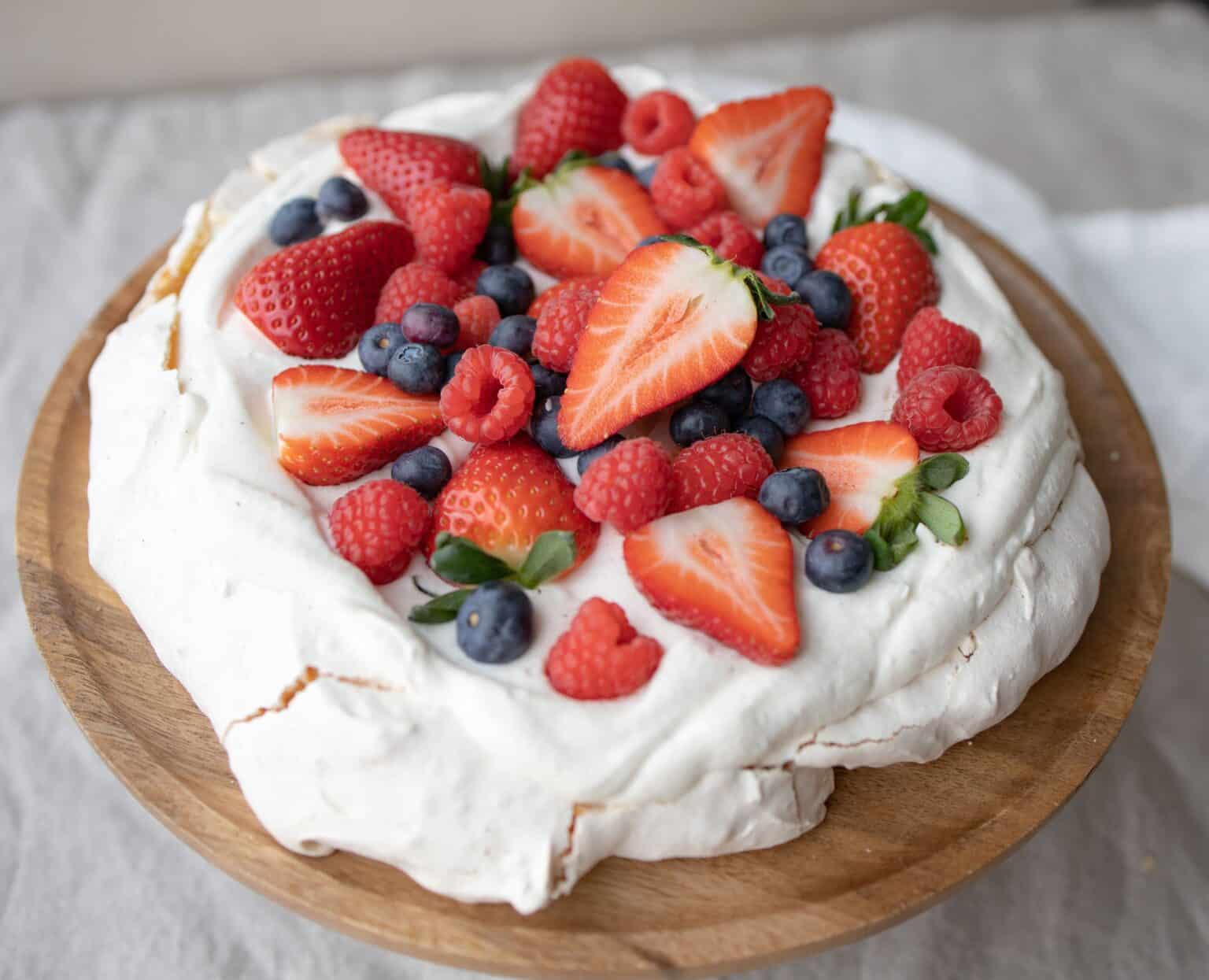 Pavlova med marcipan