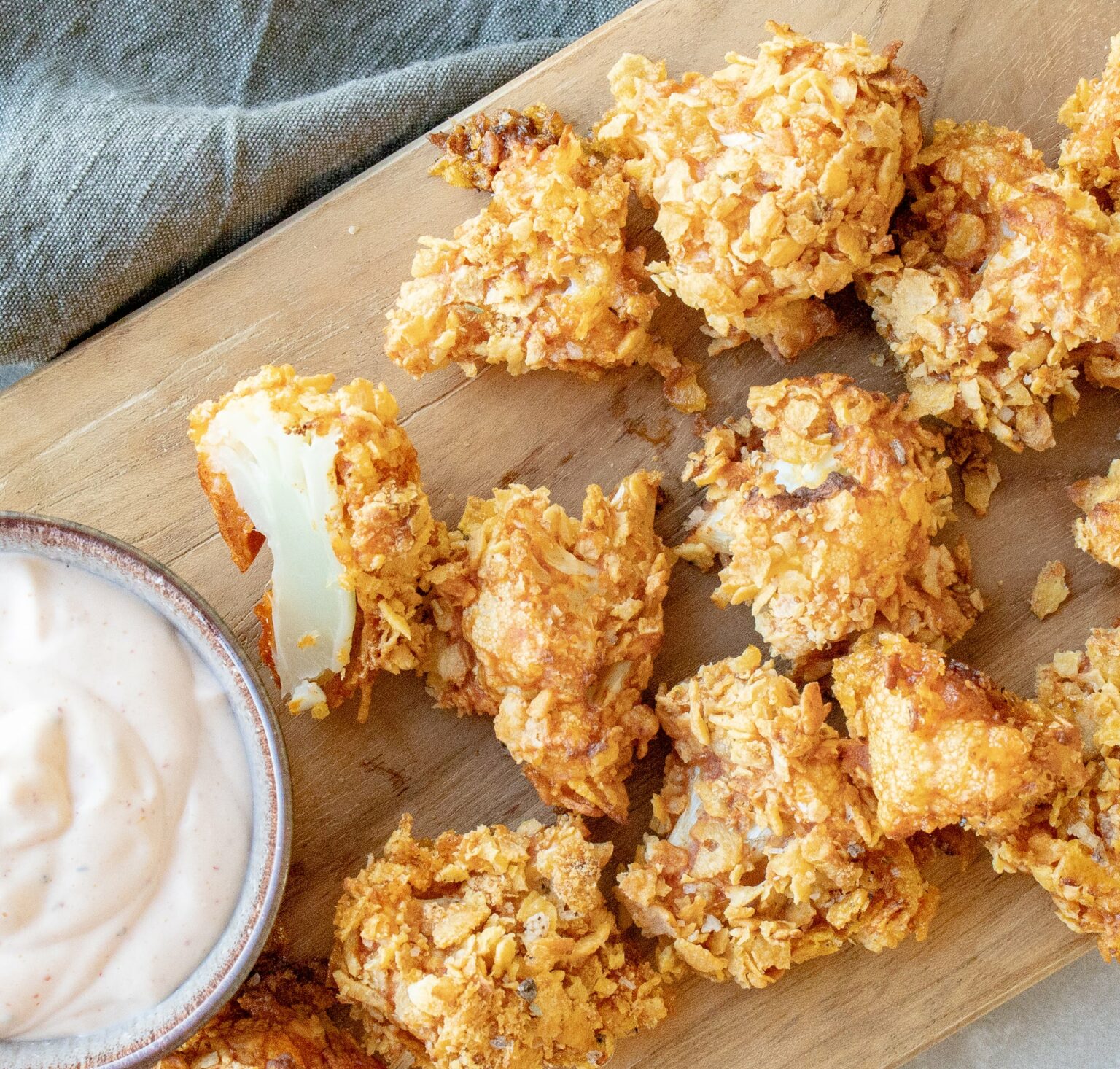 Blomkålnuggets med cornflakes