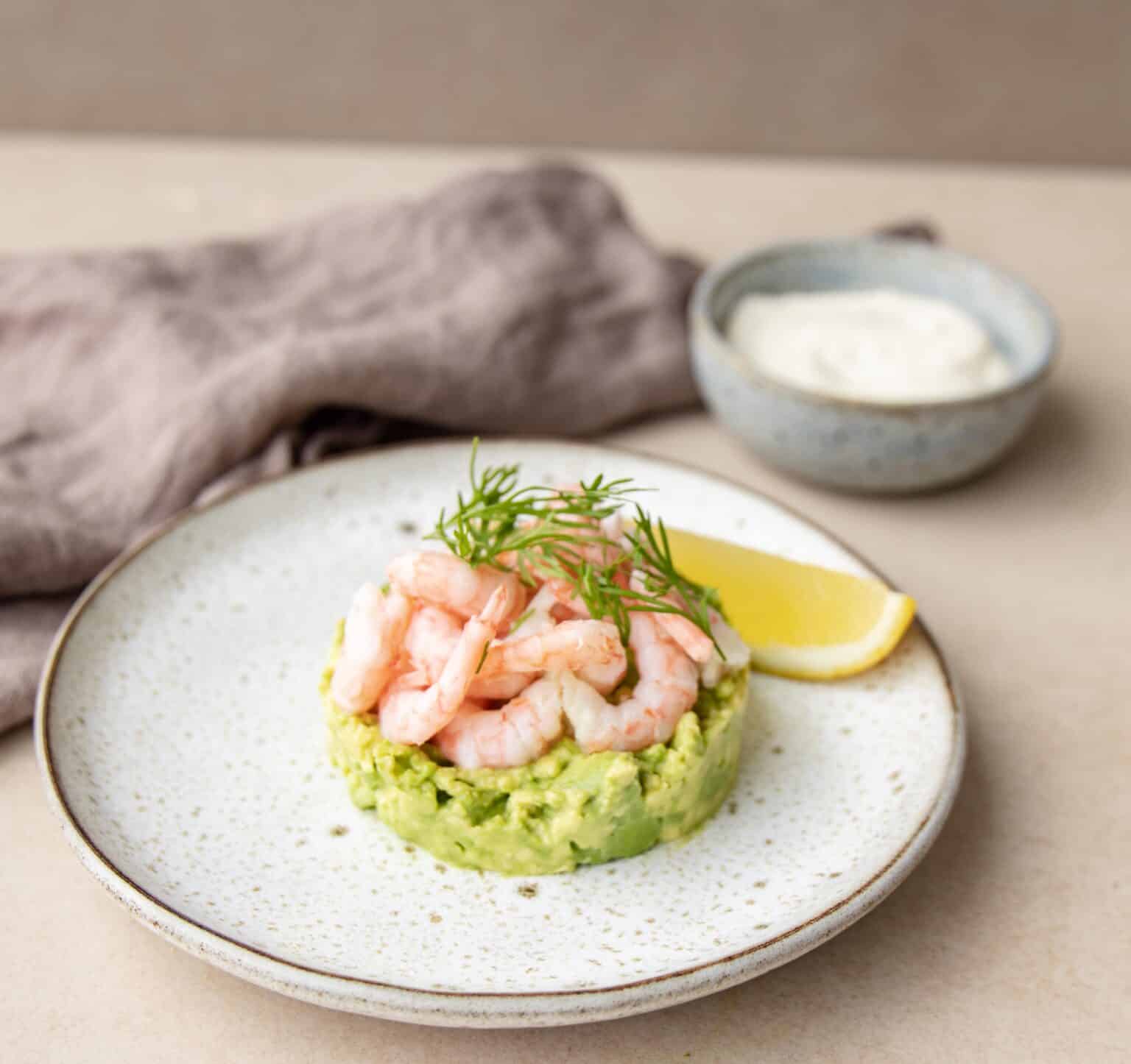 Avocadomos med rejer