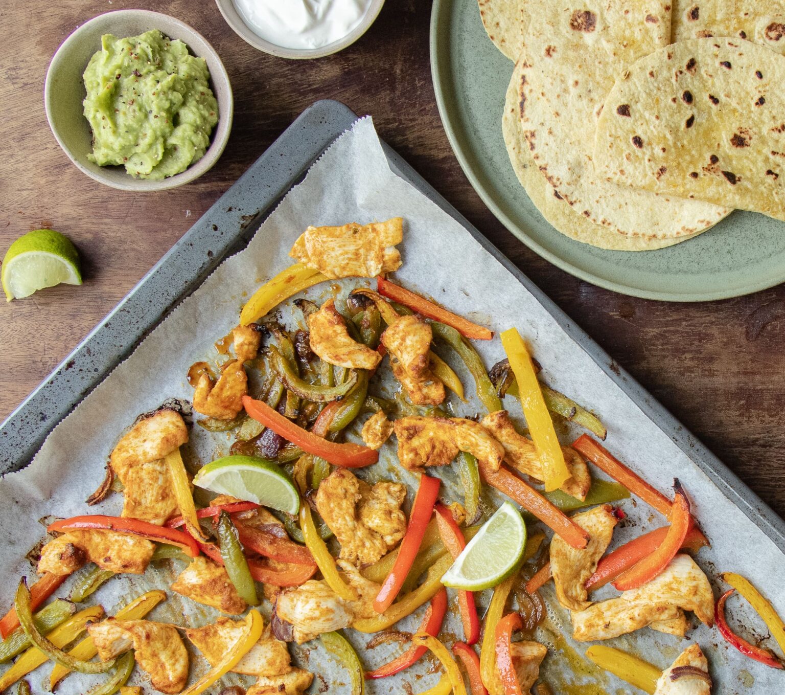 Bradepande fajitas