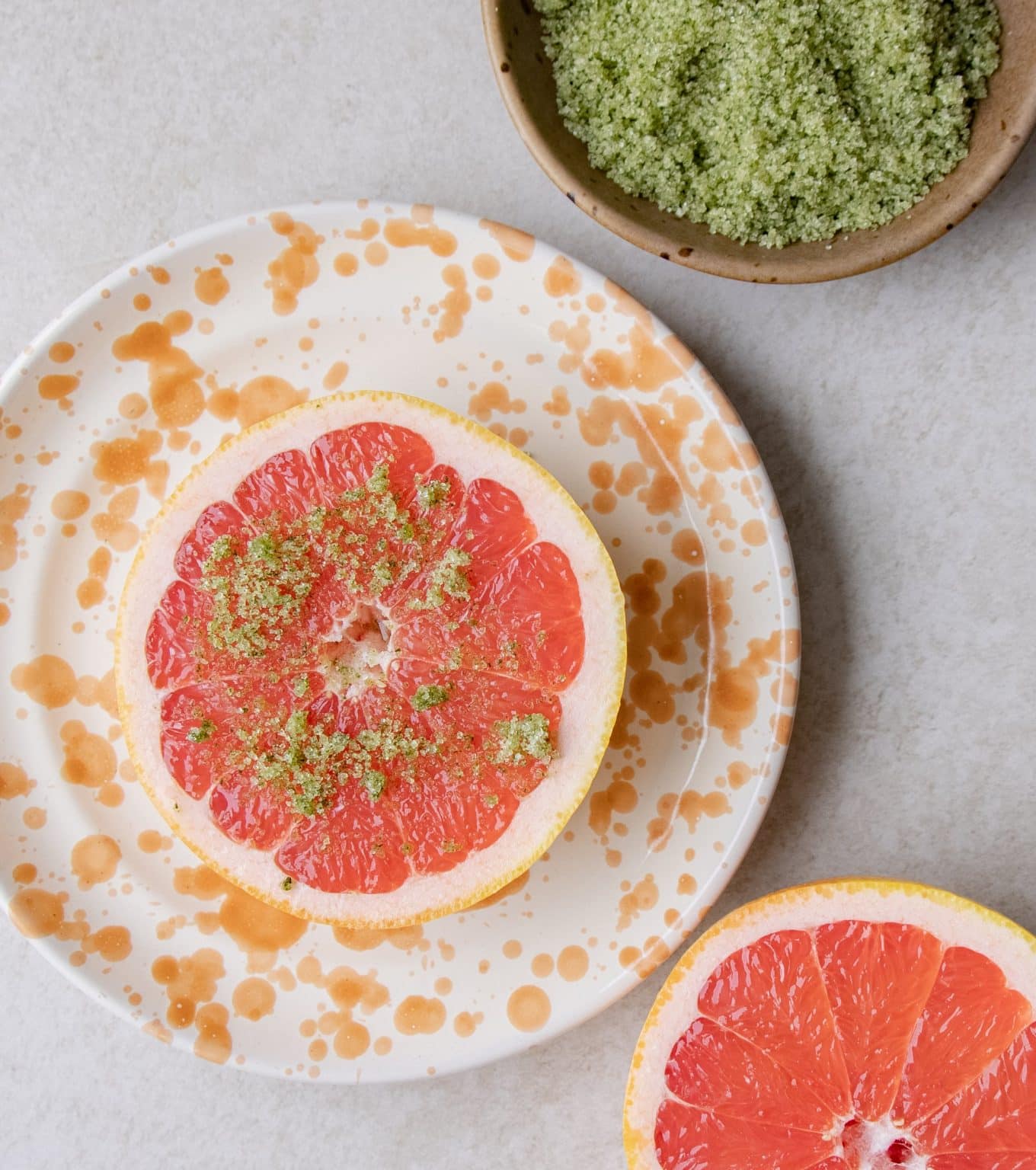 Grapefrugt med myntesukker