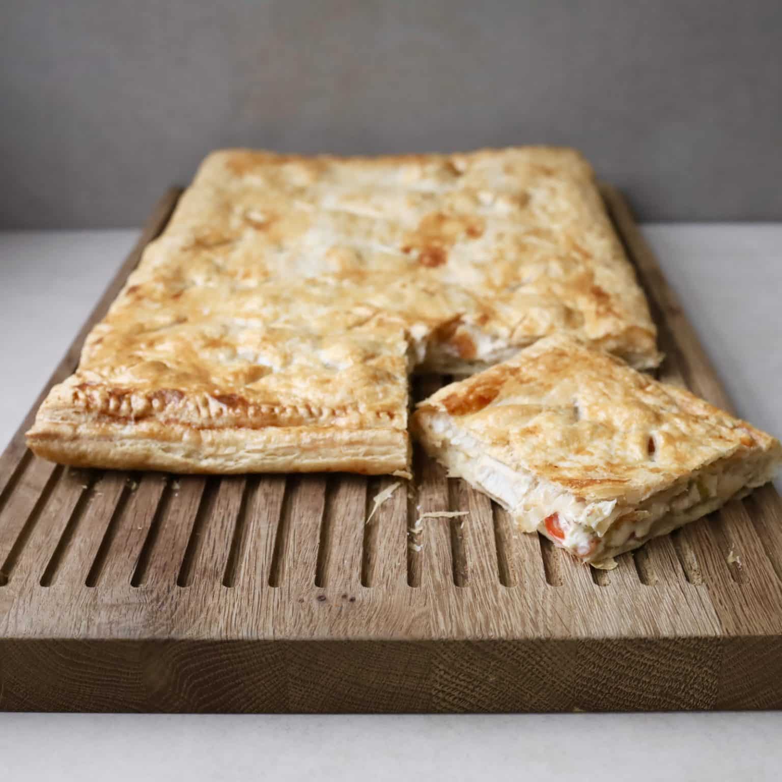 Kyllingetærte med butterdej