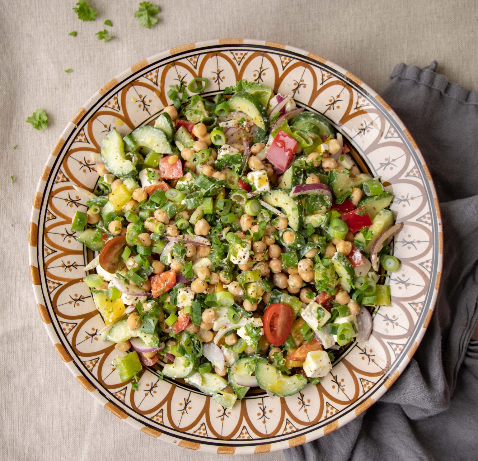 Kikærtesalat med feta