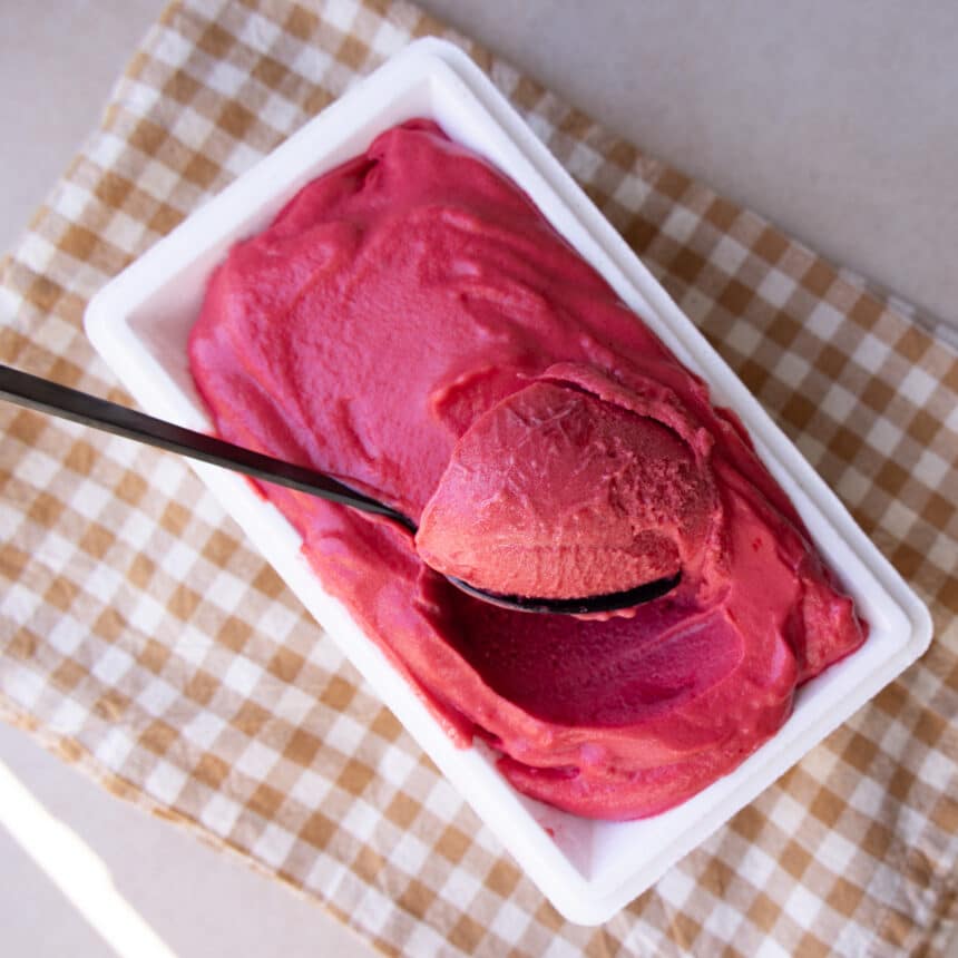 Hindbærsorbet