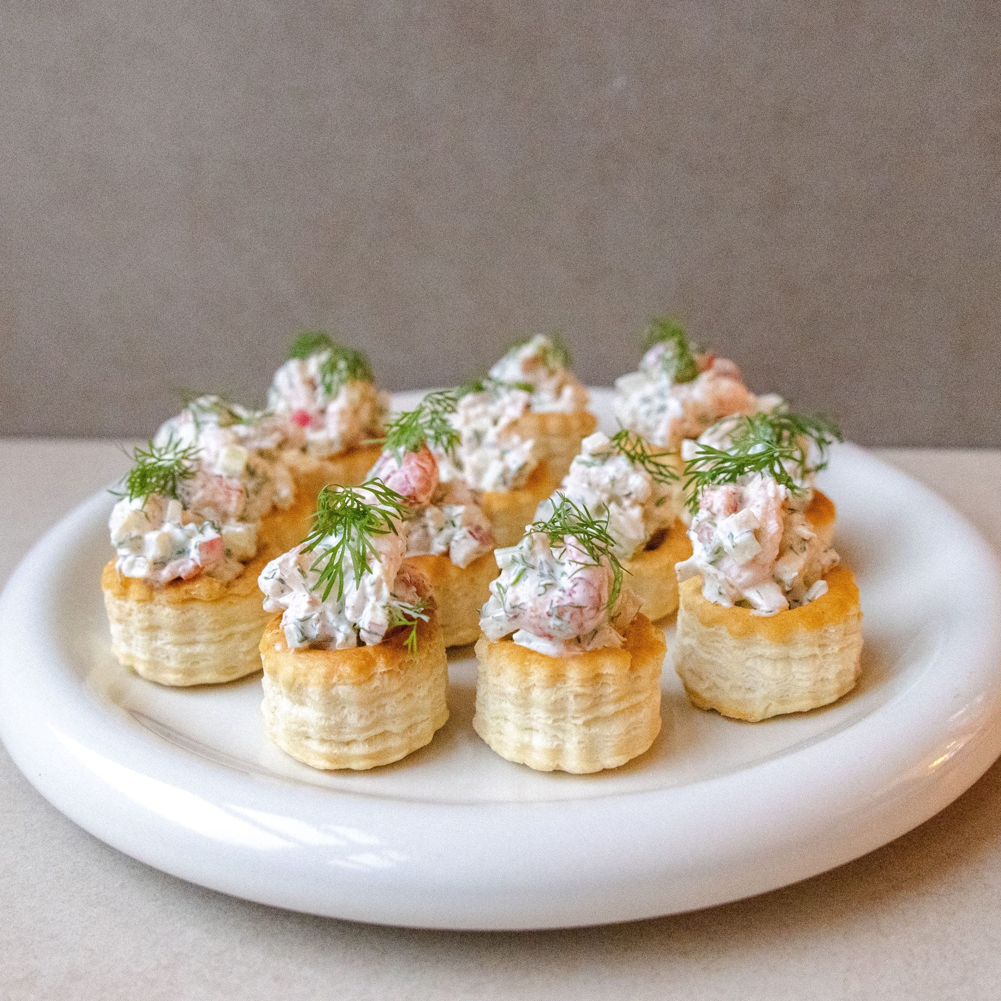 Krustader Krustade med skaldyrssalat - Appetizer eller forret til nytår - Mummum.dk