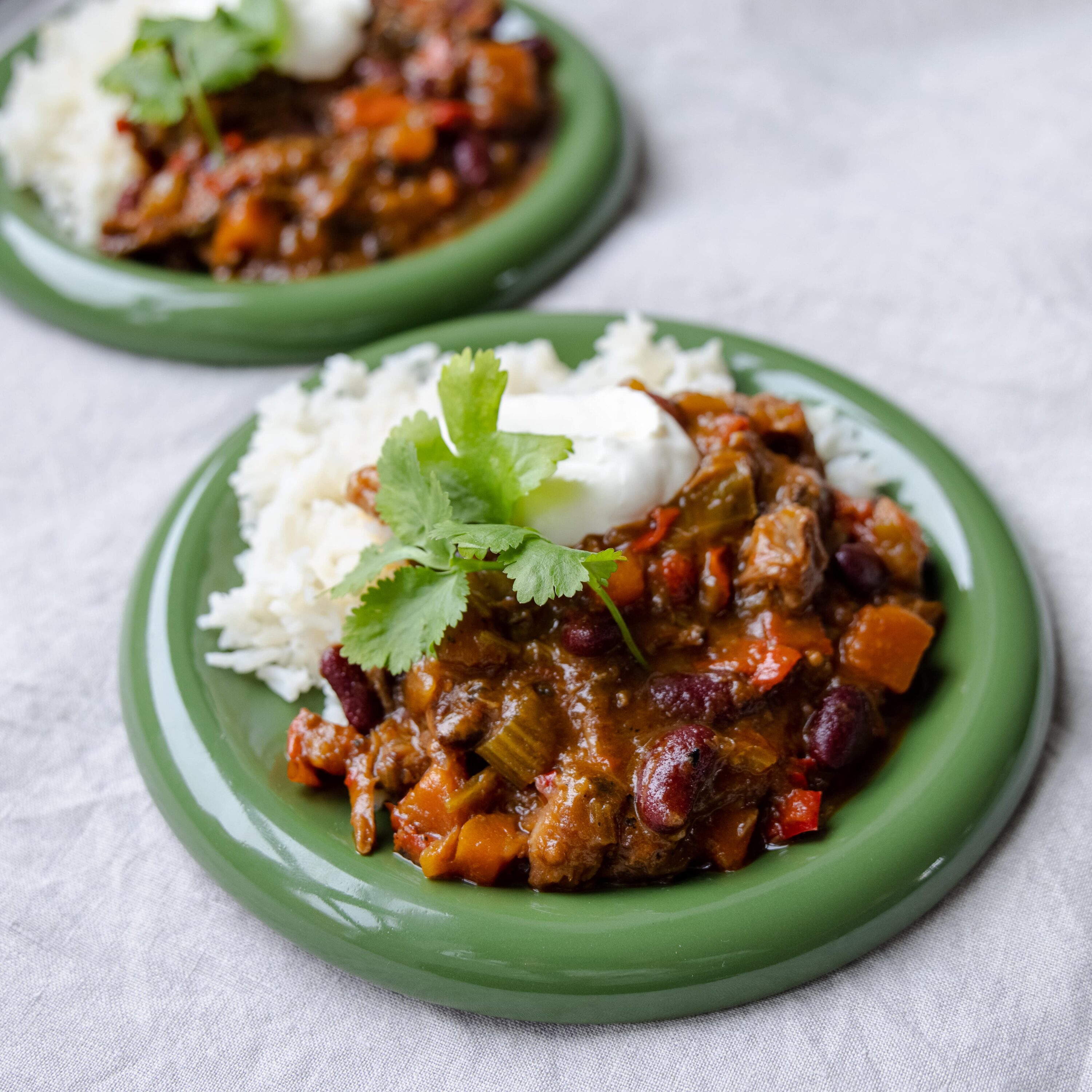 Chili con carne med oksehaler