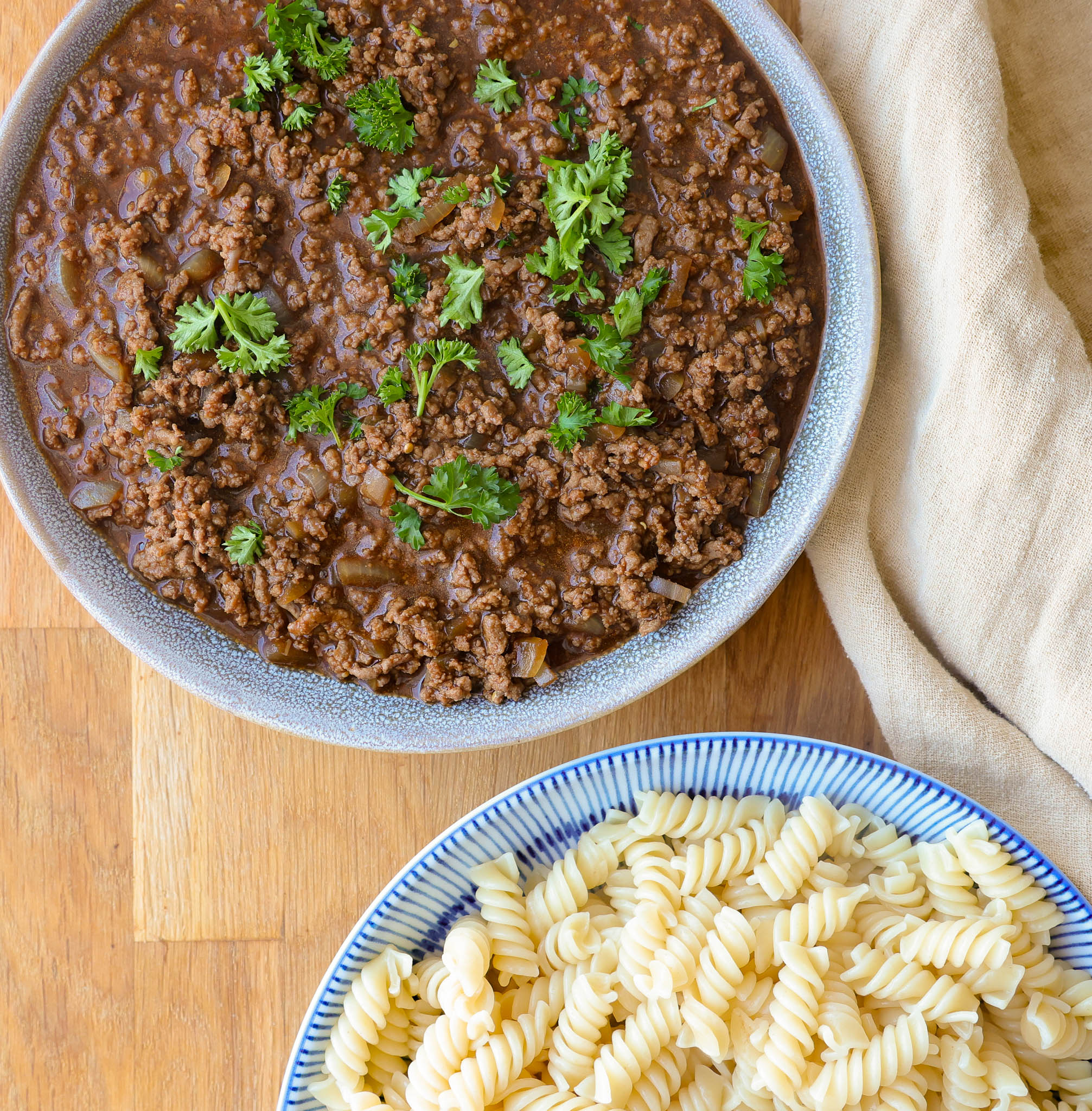 Millionbøf med pasta