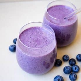 Protein smoothie med blåbær