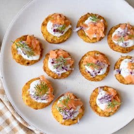 Rösti med laks og rygeost