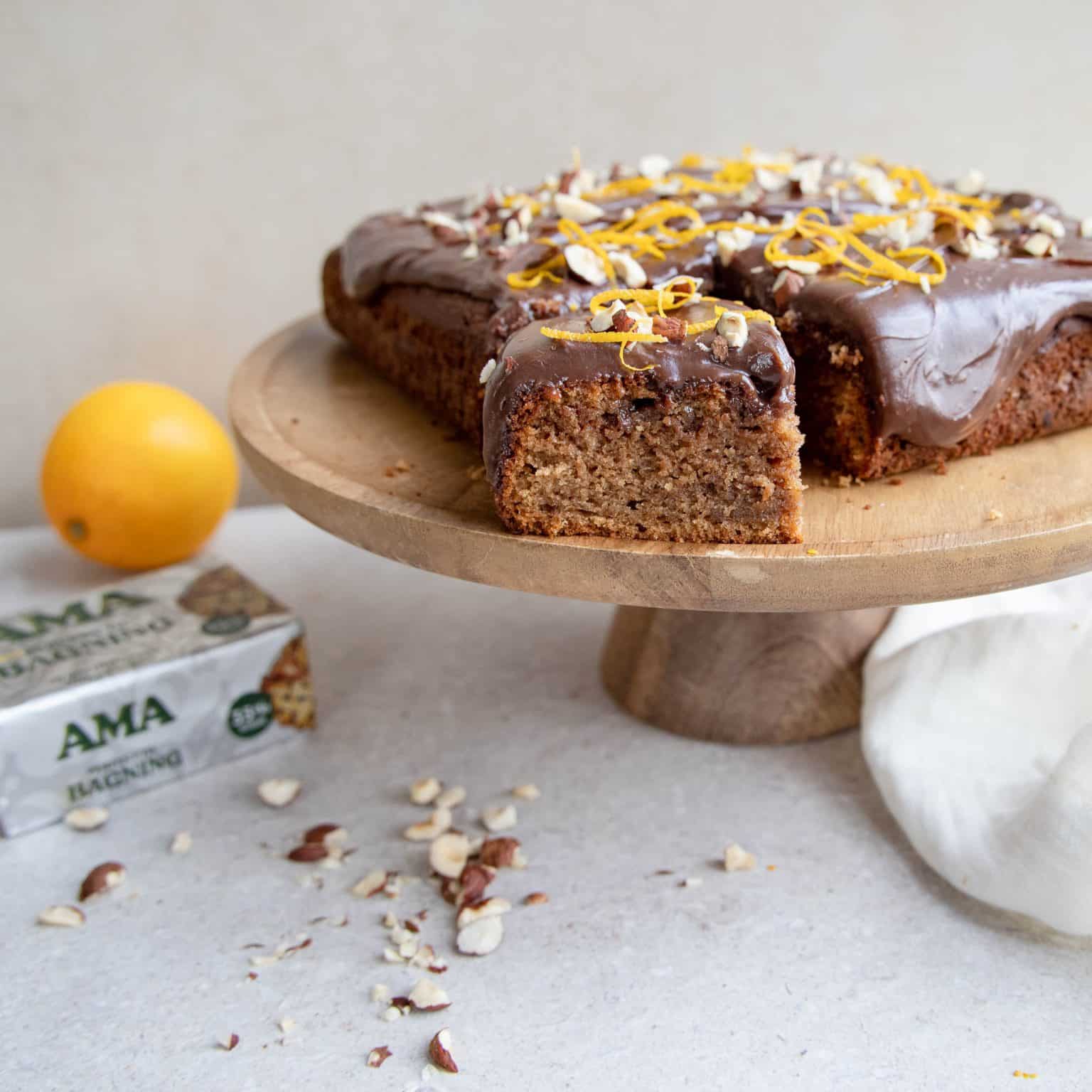 Krydderkage med chokolade og appelsin
