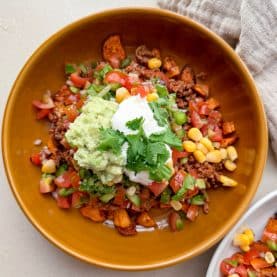 Sød kartoffel mexi bowl