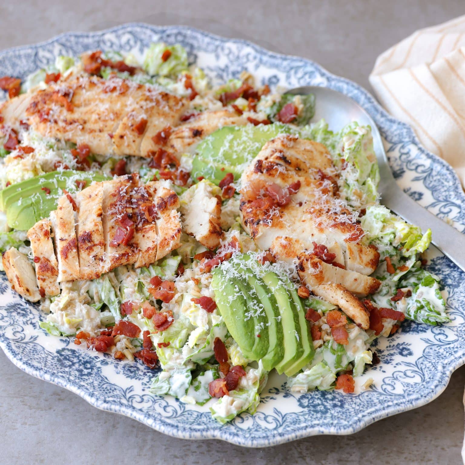 Cæsarsalat med havreris