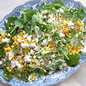 Salat med majs og feta